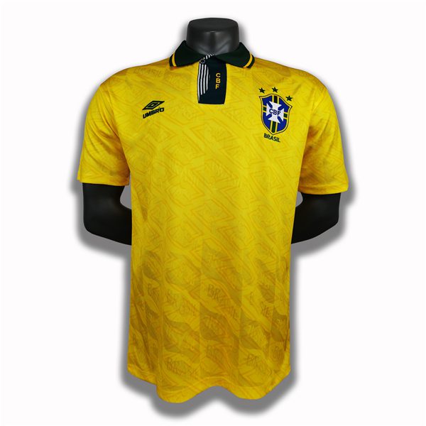Brazil Home Retro Jersey 1991-1993 Season