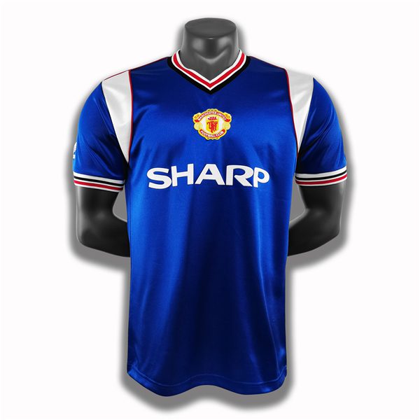 Manchester United Blue Retro Jersey 1984-1985 Season