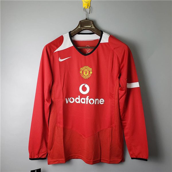 Manchester United Home retro Long Sleeve jersey 2004-2006 Season