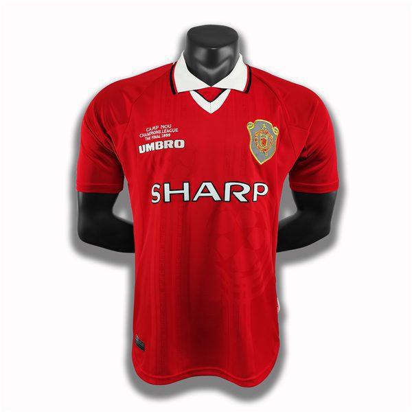 Manchester United Home Retro Jersey 1999 Finial Season