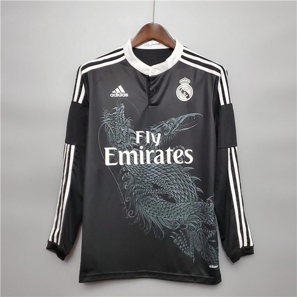 Real Madrid Third Long Sleeve Retro Jersey 2014 2015