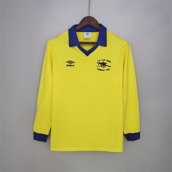 Arsenal Away Retro Long Sleeve Jersey 1971-1979 Season