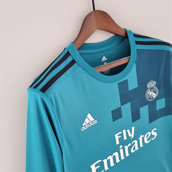 Real Madrid Third Long Sleeve Retro Jersey 2017 2018 - Image 5
