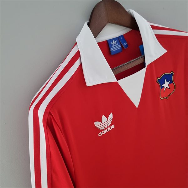 Chile Home Retro Long Sleeve Jersey 1982 - Image 5