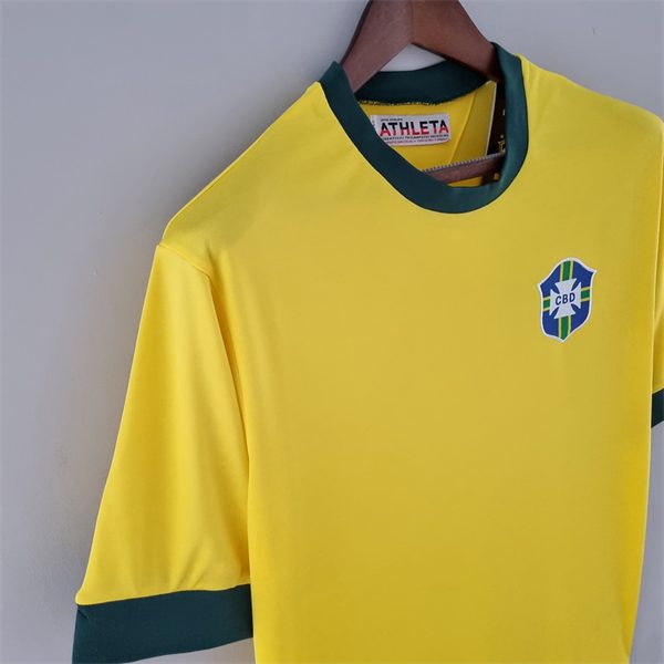 Brazil Home Retro Jersey 1970 - Image 7