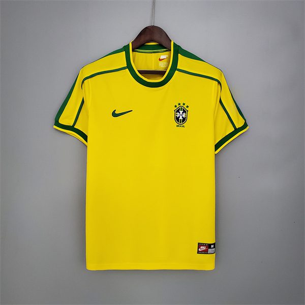 Brazil Home Retro Jersey 1998 Ronaldo Shirt
