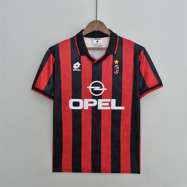 AC Milan Home Retro Jersey 1995 1996 Season