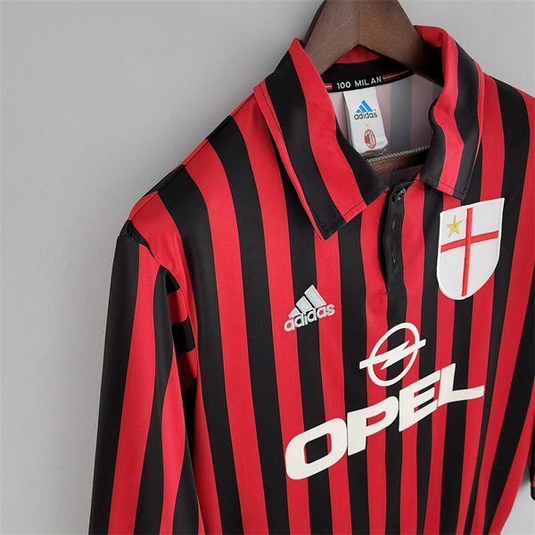 AC Milan long sleeve retro jersey 1999 2000 Season - Image 5