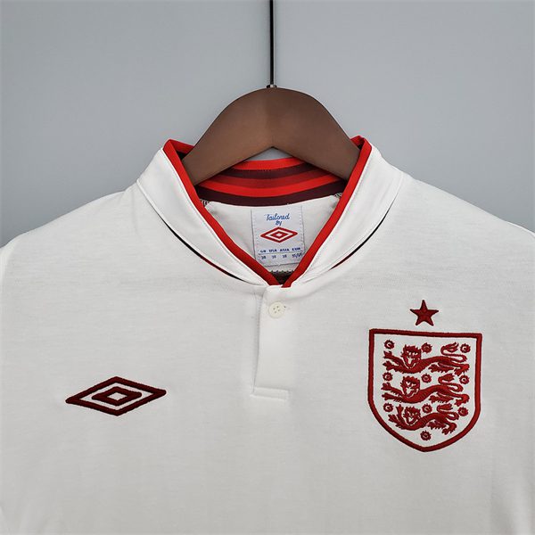 England Home Retro Jersey 2012 - Image 7