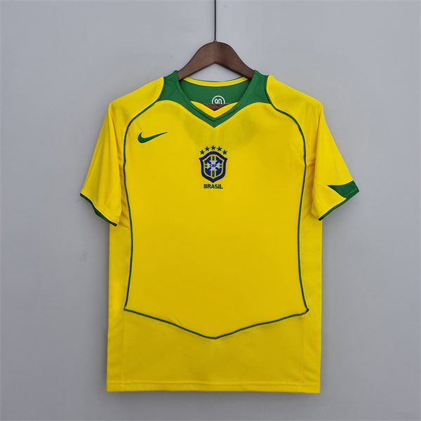 Brazil Home Retro Jersey 2004 2006