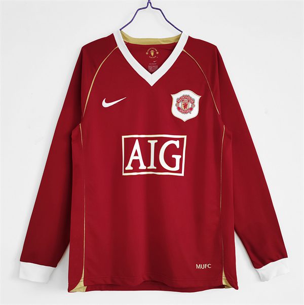 Manchester United Home Retro Long Sleeve Shirt 2006-2007