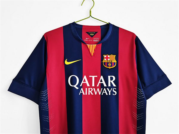 Barcelona Home Retro Shirt 2014 2015 - Image 3