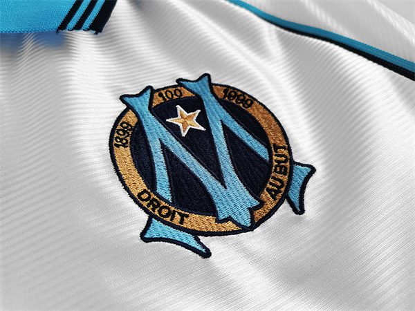 Olympique de Marseille Home Retro Shirt 1998 1999 - Image 5