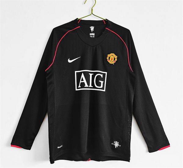 Manchester United Away Retro Long Sleeve Shirt 2007-2008