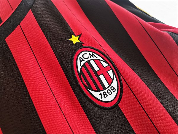 AC Milan Home long sleeve Retro Shirt 2013-2014 - Image 4