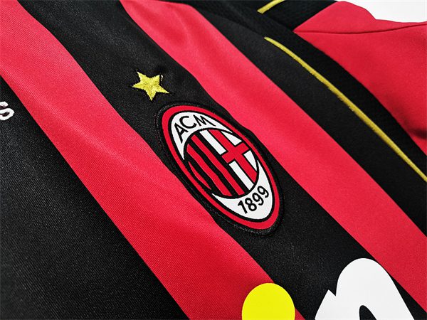 AC Milan Home long sleeve retro jersey 2006-2007 - Image 4