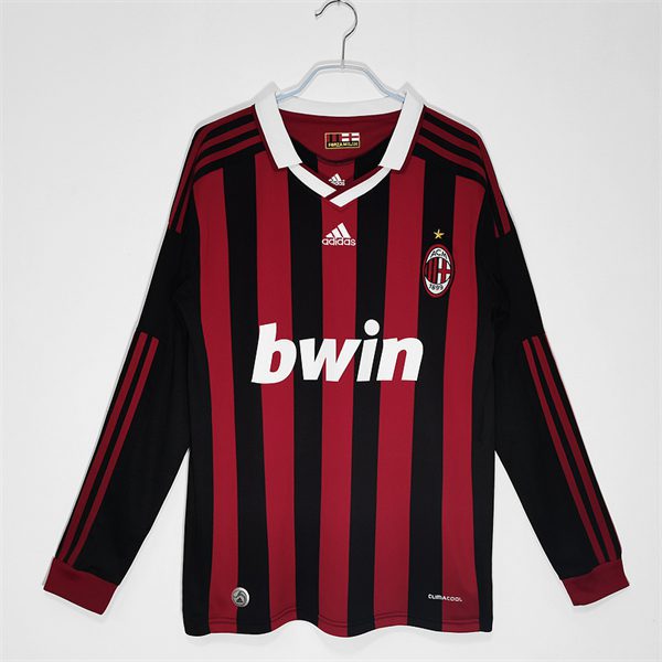 AC Milan Home long sleeve retro jersey 2009-2010