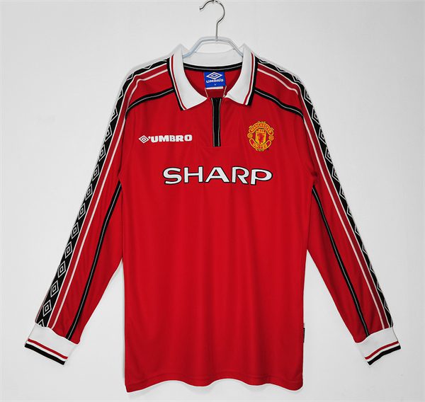 Manchester United Home Long Sleeve retro jersey 1998-1999