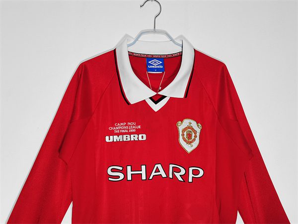 Manchester United Home Long Sleeve retro jersey 1999-2000 - Image 3