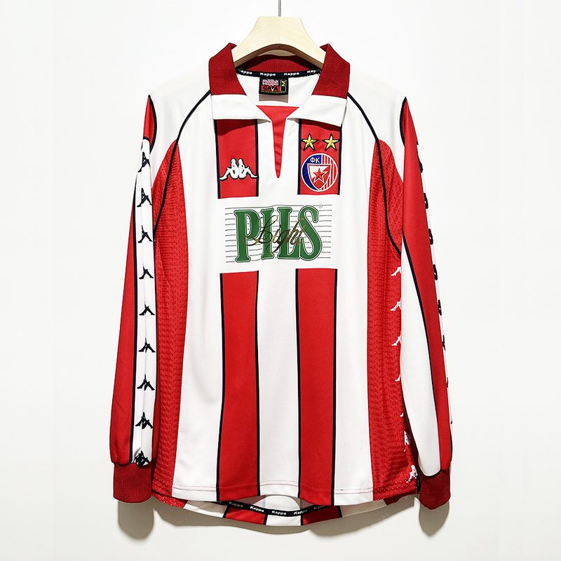 Red Star Belgrade 1999 2001 Home Long Sleeve Jersey