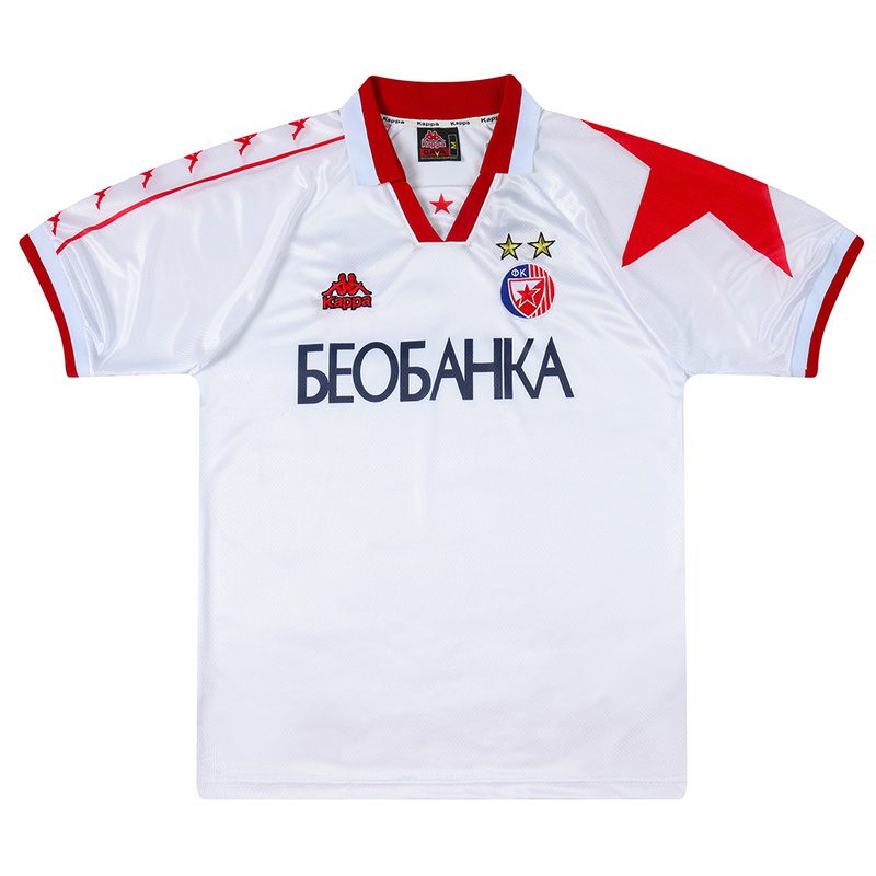 Red Star Belgrade Away Retro Jersey 1995 1997 Season