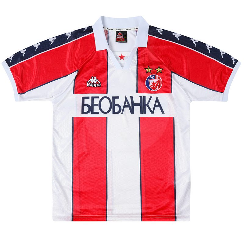 Red Star Belgrade Home Retro Jersey 1995 1997 Season