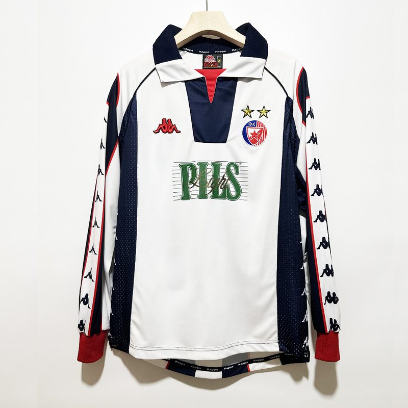 Red Star Belgrade 1999 2001 Away Long Sleeve Jersey