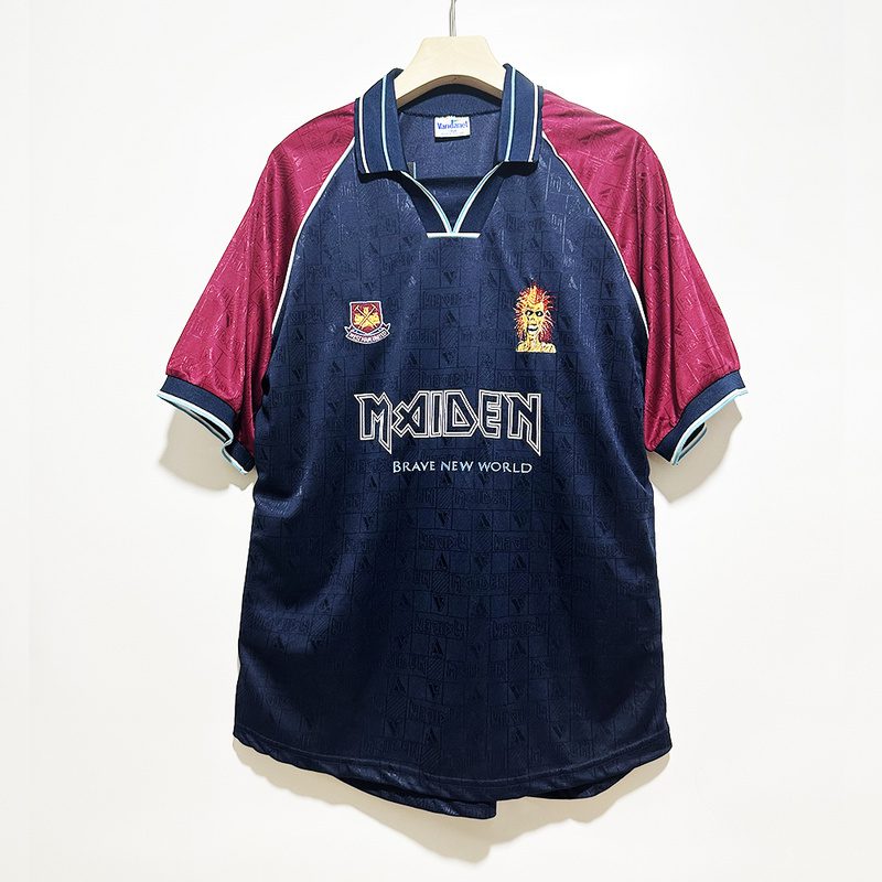 West Ham x Iron Maiden 1999 2001 Home Jersey