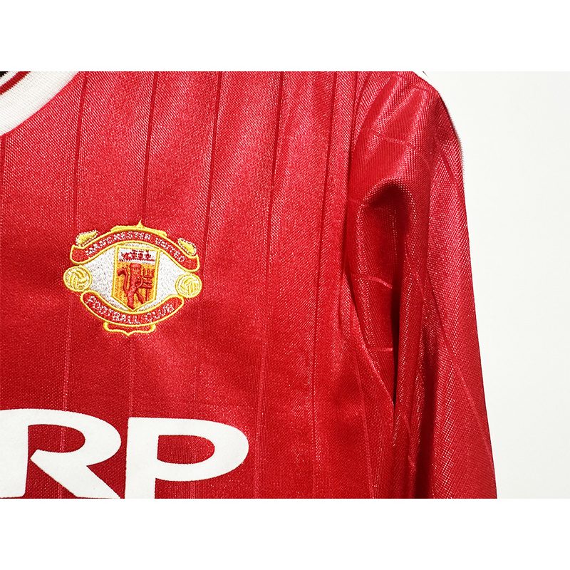 Manchester United Home Long Sleeve retro jersey 1982 1983 - Image 5