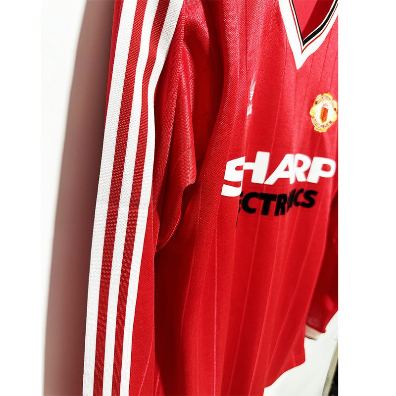 Manchester United Home Long Sleeve retro jersey 1982 1983 - Image 7