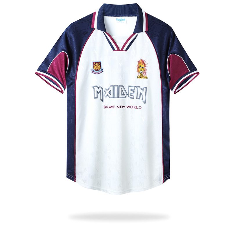 West Ham x Iron Maiden 1999 2001 Away Jersey