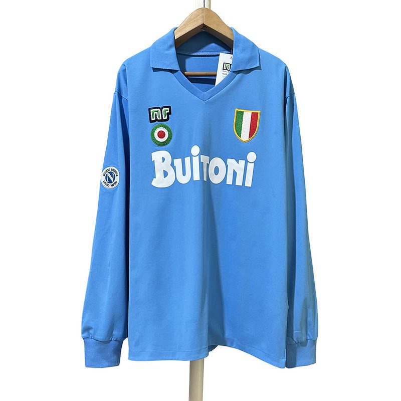 Napoli 1987 1988 Home Long Sleeve Retro Jersey