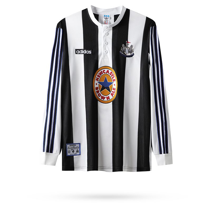 Newcastle United Home Retro Jersey 1995 1997 Long Sleeve Season