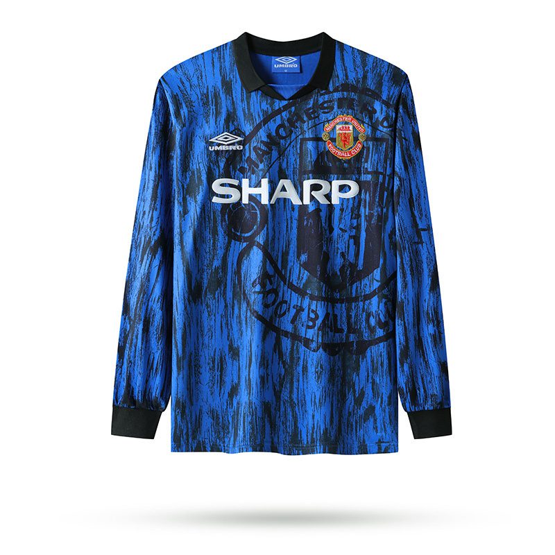 Manchester United Away Long Sleeve retro jersey 1992 1993