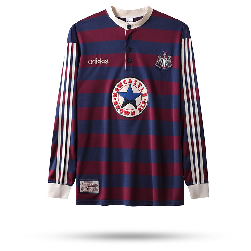 Newcastle United Away Retro Jersey 1995 1996 Long Sleeve Season