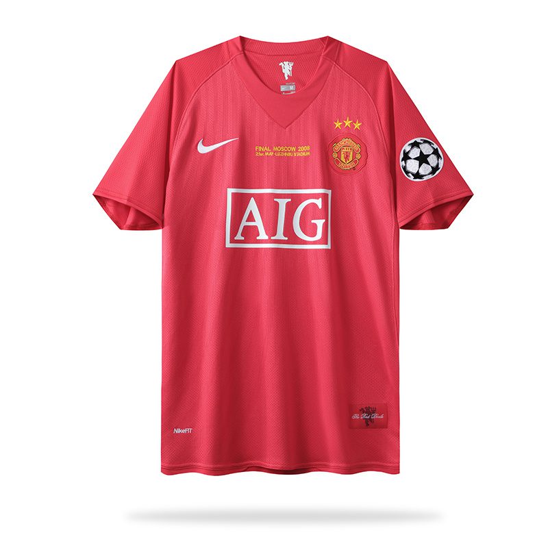 Manchester United 2008 Home Euro Three Stars Jersey