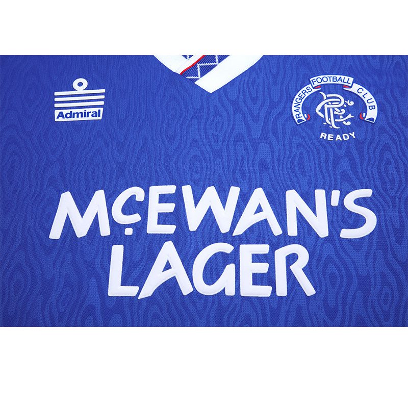 Rangers Home Retro Jersey 1990 1992 Season - Image 3