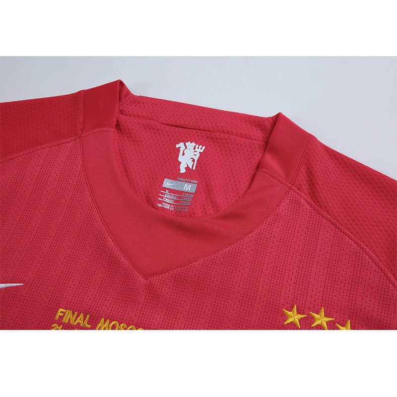 Manchester United 2008 Home Euro Three Stars Jersey - Image 3