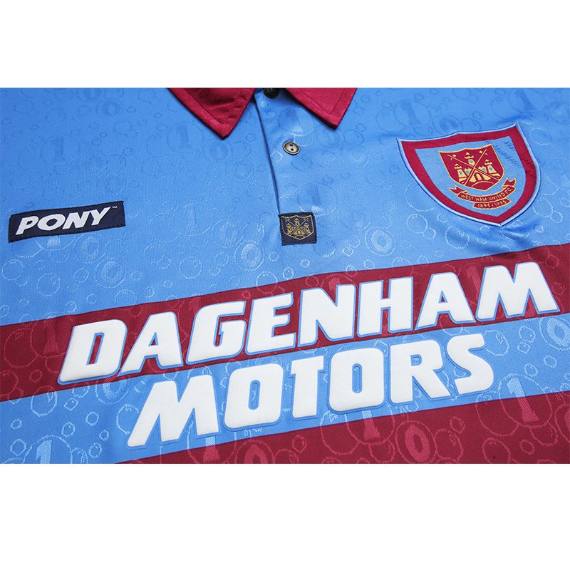 West Ham United Away Long Sleeve Retro Jersey 1995 1997 - Image 4