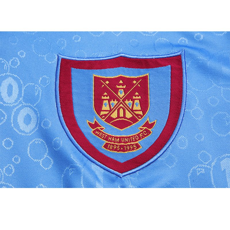 West Ham United Away Long Sleeve Retro Jersey 1995 1997 - Image 6