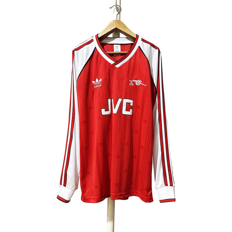 Arsenal 1988 1991 Home Long Sleeve Retro Jersey - Image 3