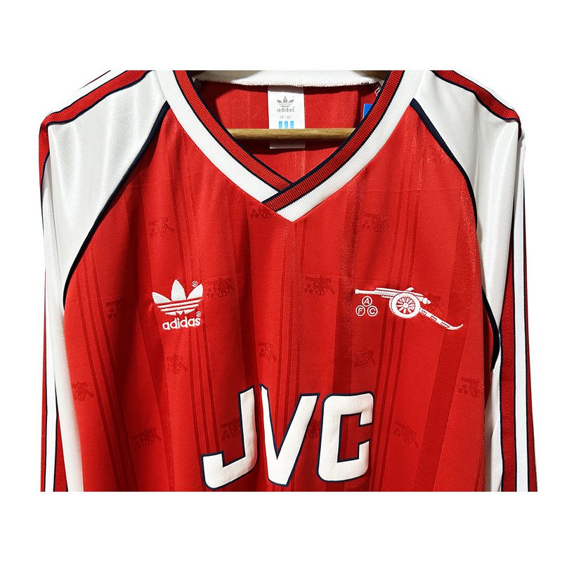 Arsenal 1988 1991 Home Long Sleeve Retro Jersey - Image 14