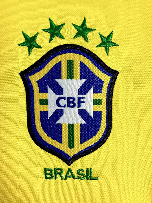 Brazil 1998 Home Long Sleeve Jersey - Image 8
