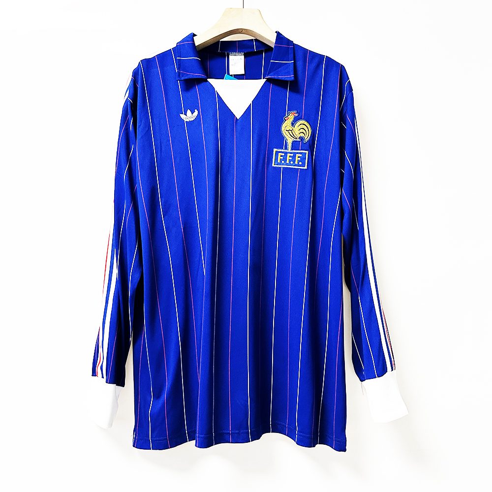 France 1982 1984 Home Long Sleeve Jersey