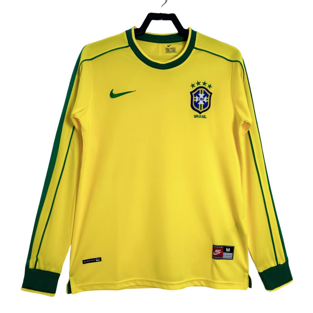 Brazil 1998 Home Long Sleeve Jersey
