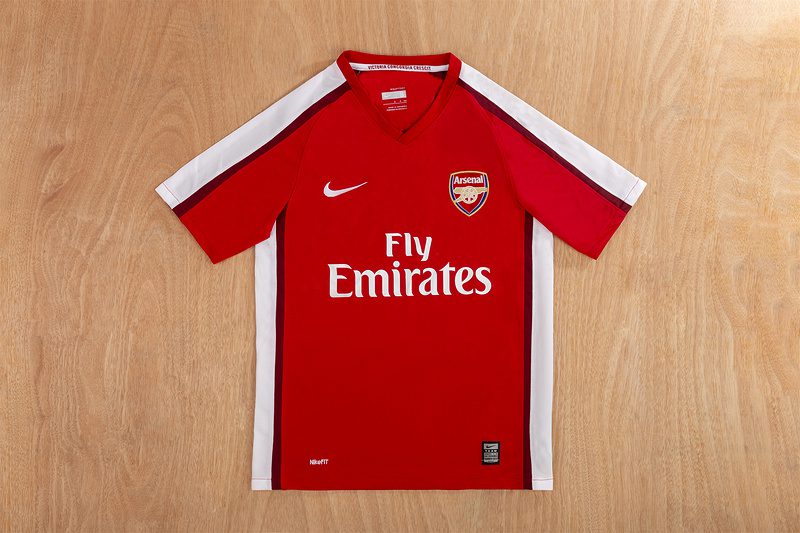 Arsenal Home 2008 2010 Retro Jersey - Image 3