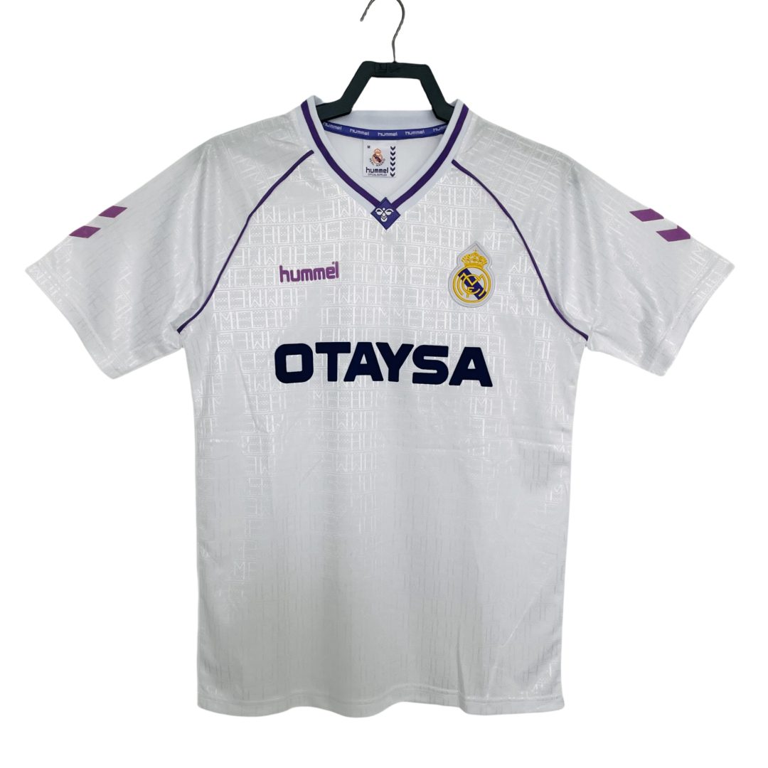 Real Madrid 1990 1992 Home Jersey