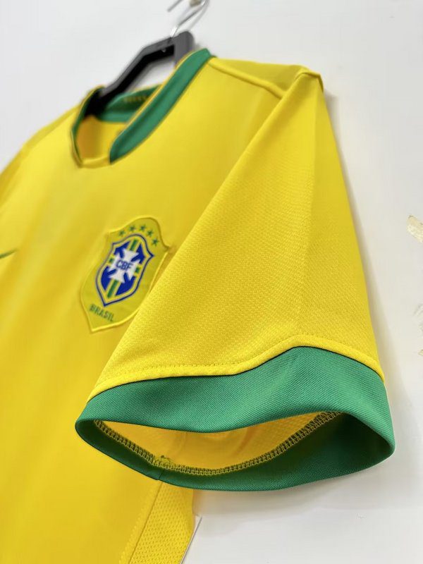 Brazil 2006 Home Retro Jersey - Image 4