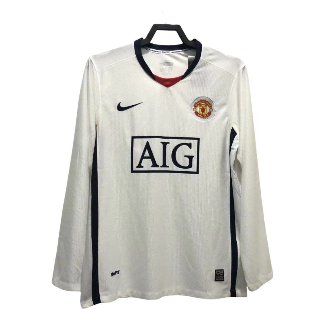 Manchester United 2008 2009 Away Long Sleeve Jersey