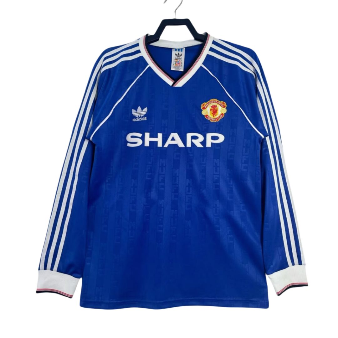 Manchester United 1988 1990 Third Long Sleeve Jersey
